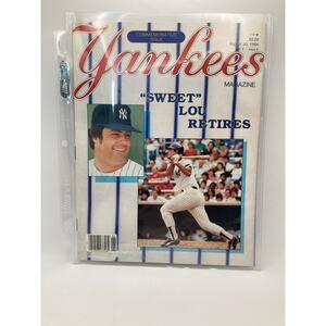 New York Yankees Magazine Aug 30 1984 Lou Piniella Retires Commemorative Issue